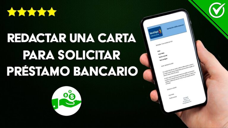 Modelo de carta para solicitar un pr&eacute;stamo bancario