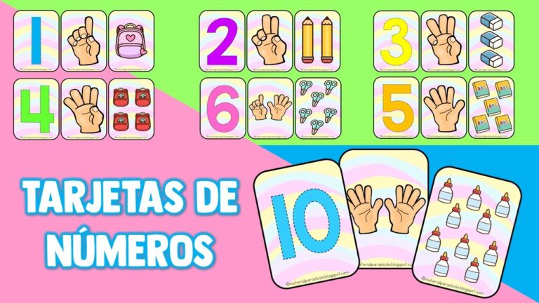 Tarjetas de n&uacute;meros divertidas para ni&ntilde;os: una manera f&aacute;cil de aprender