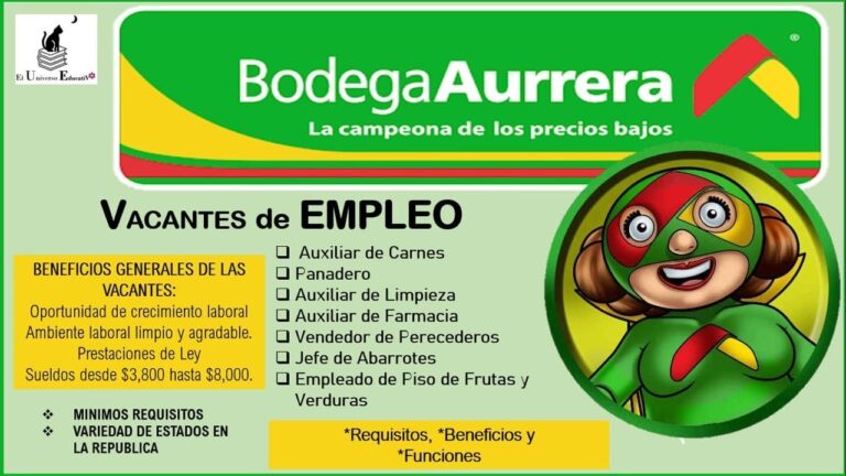 Bodega Aurrera busca personal: &iexcl;&Uacute;nete a nuestro equipo!