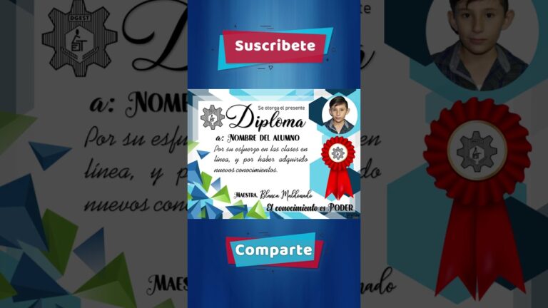 El diploma perfecto para la mejor maestra