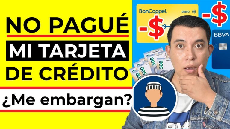 Consecuencias de no pagar mi tarjeta de crédito: ¿pueden embargarme?