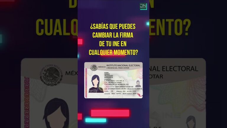 &iquest;C&oacute;mo cambiar la firma de mi INE de forma r&aacute;pida y sencilla?