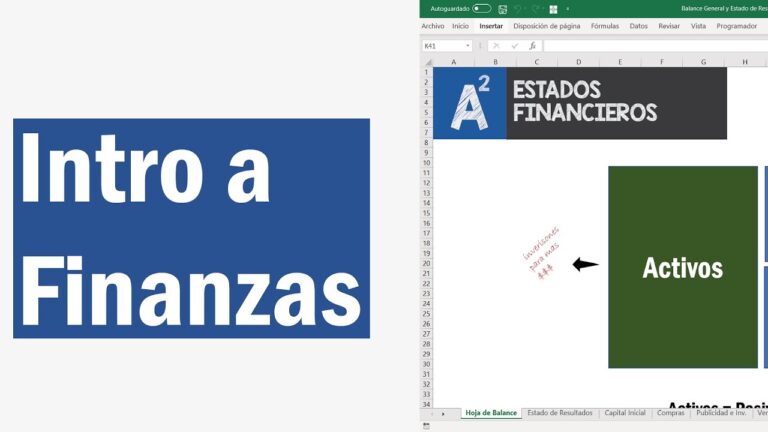 Ejemplos de Balance General y Estado de Resultados en Excel