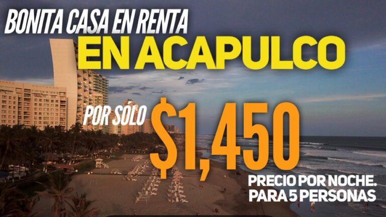 Alquila casas en Acapulco para 20 personas: Una opción ideal para tus vacaciones