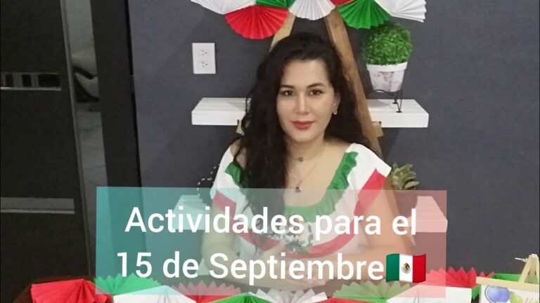 Actividades divertidas para celebrar el 15 de septiembre en preescolar