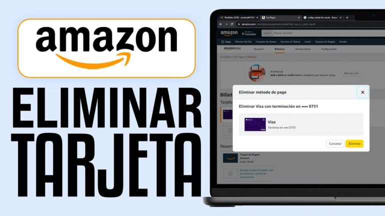 C&oacute;mo eliminar f&aacute;cilmente tu tarjeta de Amazon