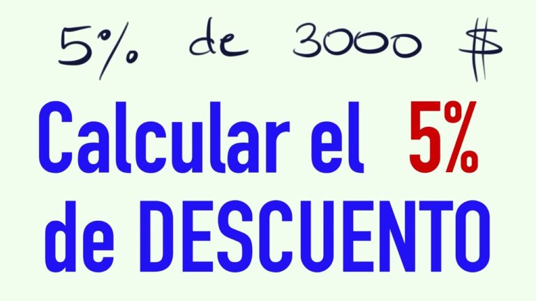 Calcula el 5% de 3000 de forma f&aacute;cil