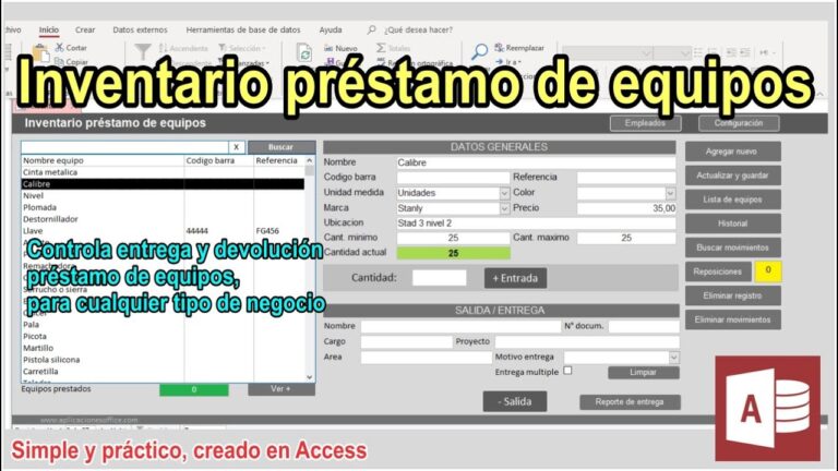 Optimizaci&oacute;n del vale de pr&eacute;stamo de material: una soluci&oacute;n eficiente