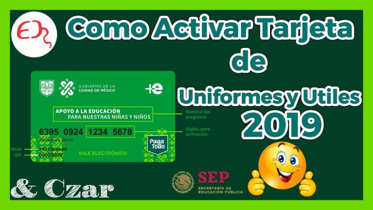 Gu&iacute;a para activar tu tarjeta de &uacute;tiles escolares de manera sencilla