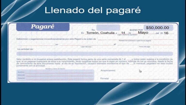 Ejemplo de Pagar&eacute; en M&eacute;xico: Un Modelo Optimizado y Conciso