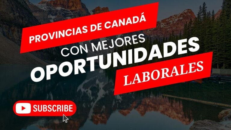 Provincias canadienses con mayor empleo.