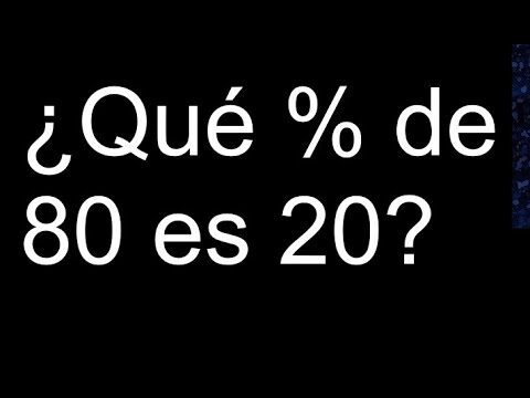 Calculando el 20% de 80: Fácil y Rápido