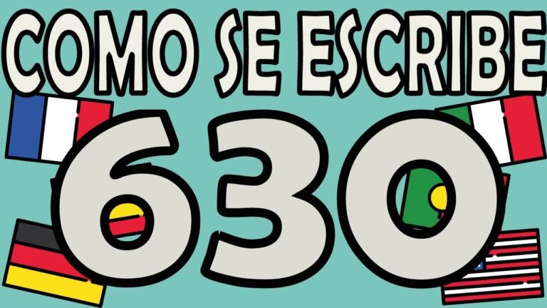 C&oacute;mo se escribe 630: Gu&iacute;a r&aacute;pida y sencilla
