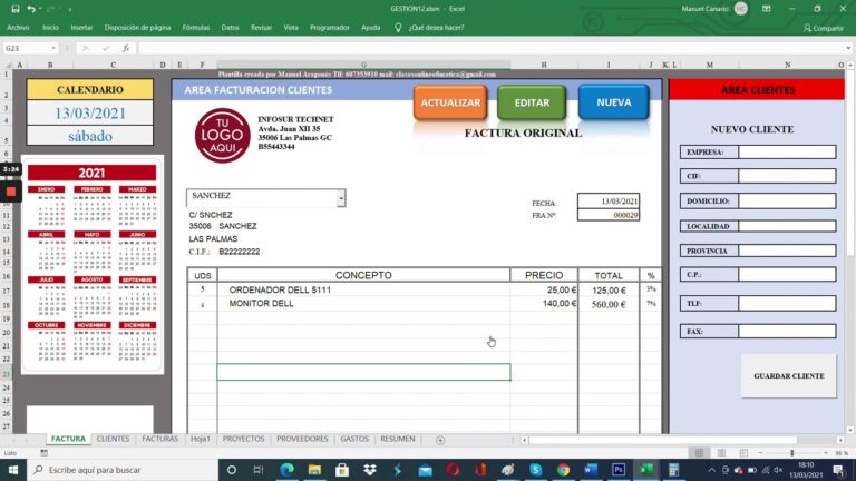 Facturas en Excel: C&oacute;mo hacerlas de forma eficiente
