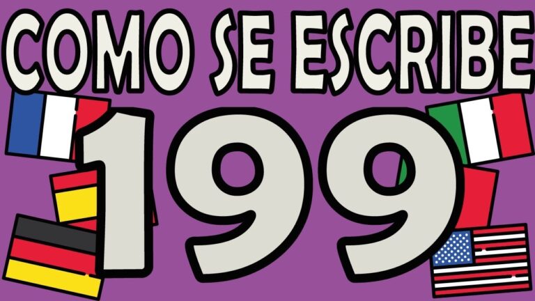 C&oacute;mo se escribe 199: Gu&iacute;a completa