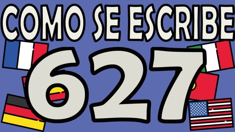C&oacute;mo se escribe 627
