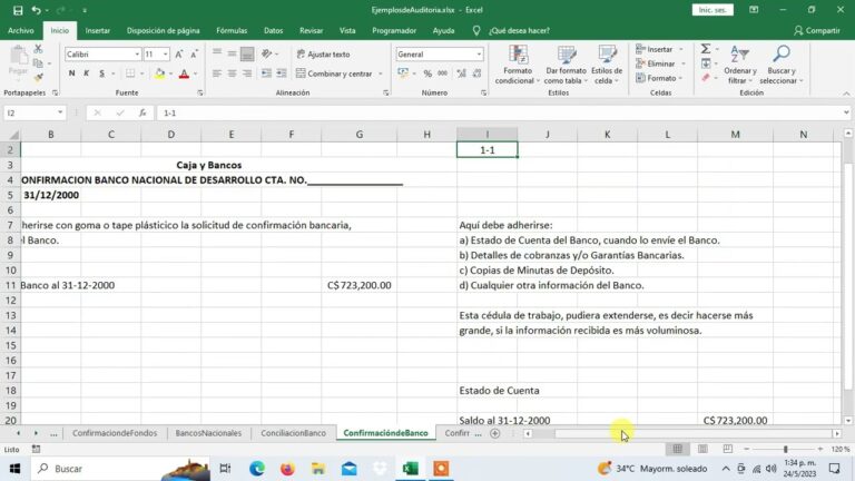 Gu&iacute;a del Formato de Confirmaci&oacute;n de Bancos