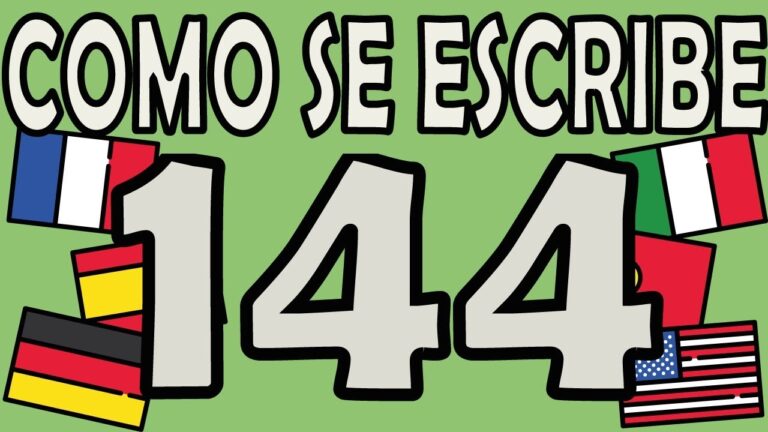 &iquest;C&oacute;mo se escribe 144 en palabras?