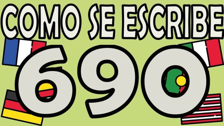&iquest;C&oacute;mo se escribe 690 de manera correcta?