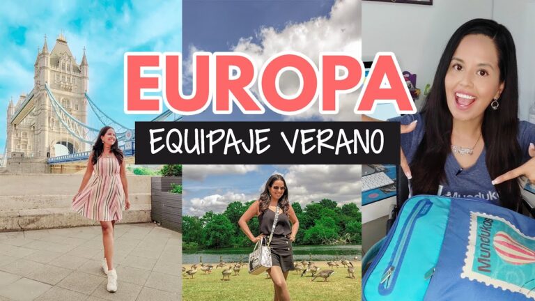 Guía de equipaje para viajar a Europa