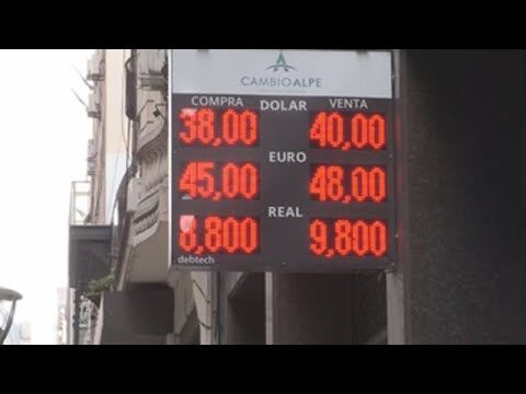 Conversión de 40 dólares a pesos argentinos