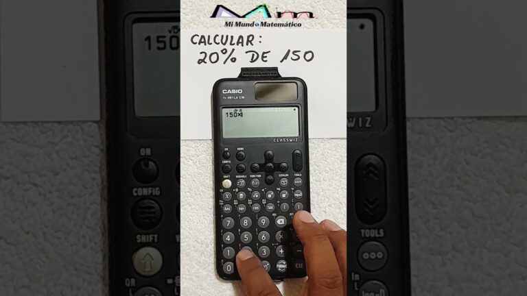 Calculando el 20% de 150