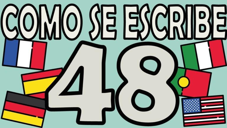 C&oacute;mo se escribe 48 en letras