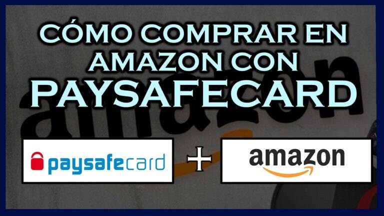 &iquest;Se puede pagar en Amazon con Paysafecard?