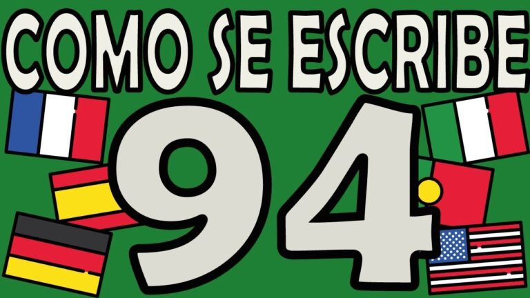 C&oacute;mo se escribe 94 en letras