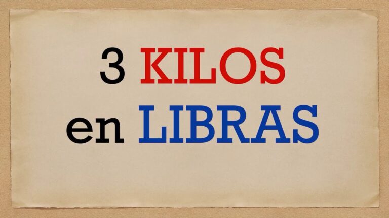 &iquest;Cu&aacute;nto es 3 libras?