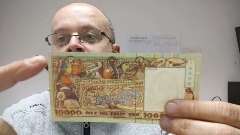 Gu&iacute;a de billetes antiguos de 10000 pesos: Valor y rareza