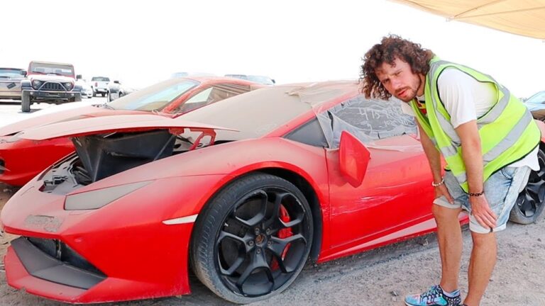 Valor de coches abandonados en Dubai