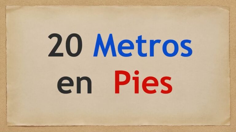 &iquest;Cu&aacute;nto es 20m? Descubre la respuesta aqu&iacute;