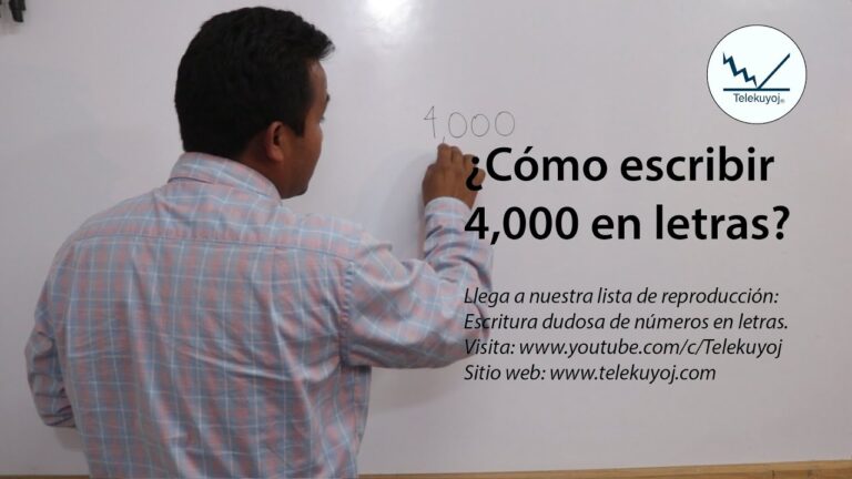 Cómo se escribe 4000 en letras