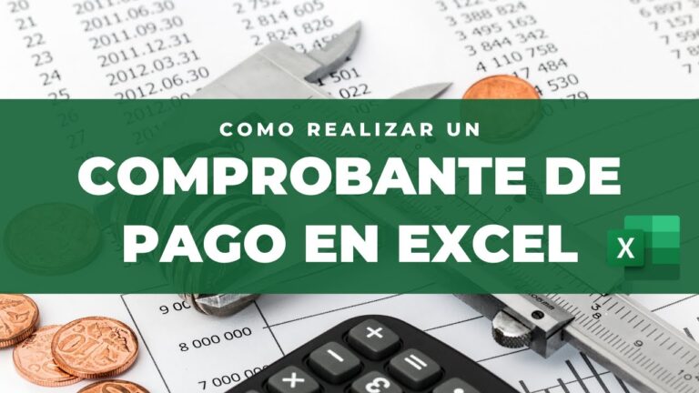 Plantilla de comprobante de pago en Excel gratis