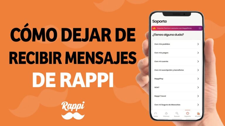 C&oacute;mo desactivar las notificaciones de mensajes de Rappi