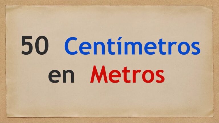 &iquest;Cu&aacute;nto es 50 cm?