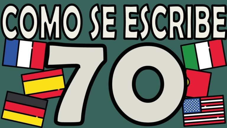 &iquest;C&oacute;mo se escribe setenta?