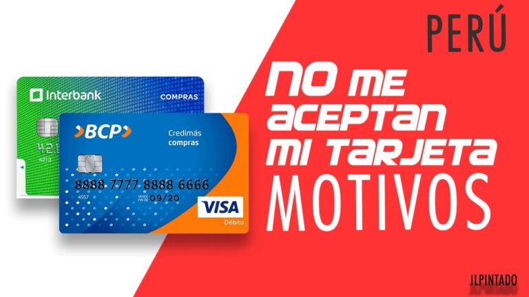 Razones por las que rechazan tu tarjeta de débito