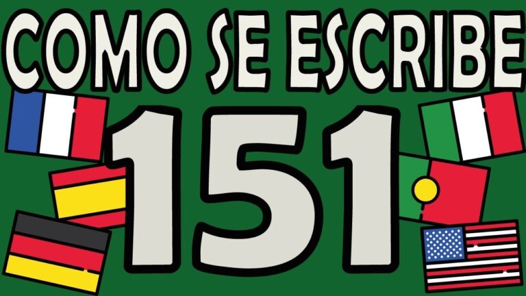 C&oacute;mo se escribe 151