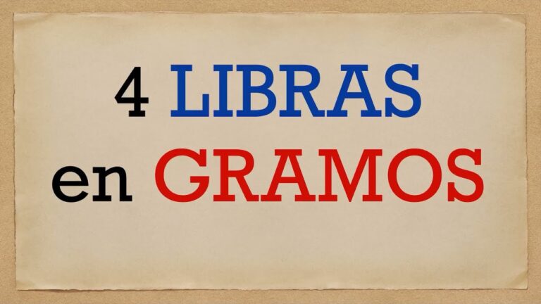 &iquest;Cu&aacute;nto es 4 libras?