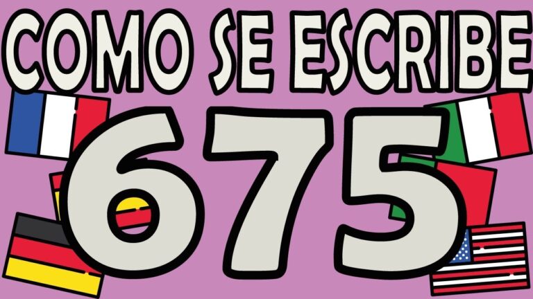 &iquest;C&oacute;mo se escribe 675 en espa&ntilde;ol?