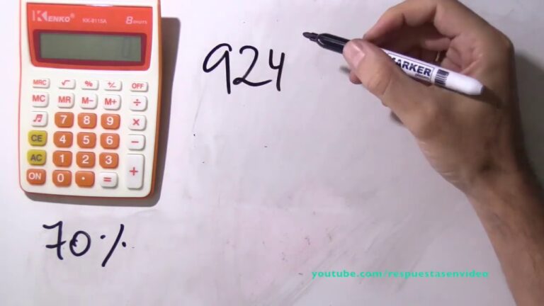 Calculando el 70% de 12