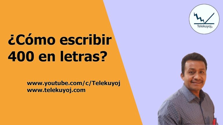 Cómo escribir 400 en letras