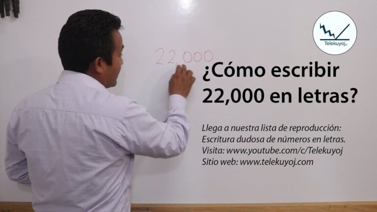 22,000 en letra: C&oacute;mo escribir correctamente los n&uacute;meros en palabras
