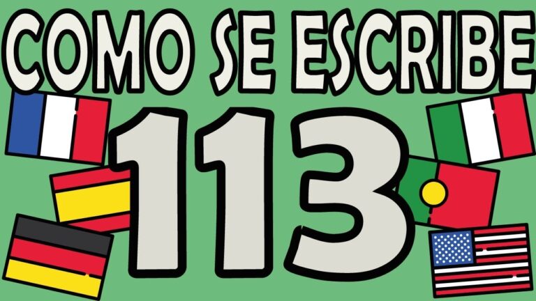&iquest;C&oacute;mo se escribe 113 correctamente?